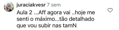 Depoimento de aluna 8